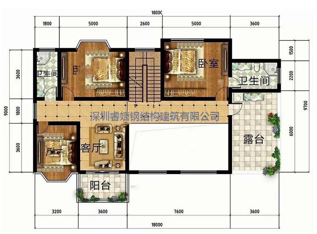 推薦一套：帶柴火房和車庫的鋼結(jié)構(gòu)別墅，美觀又實(shí)用(圖3)