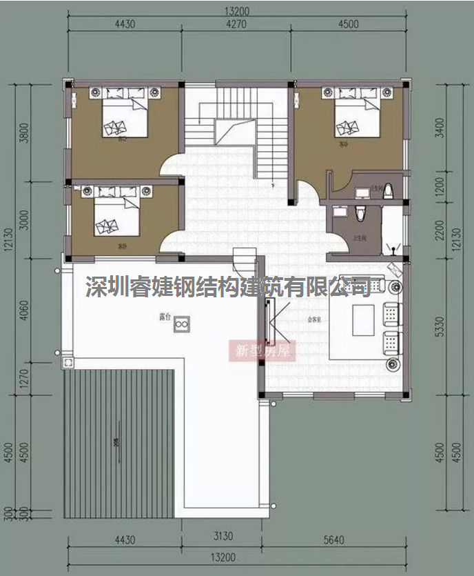 五套鄉(xiāng)間別墅小戶型，2層5臥室?guī)к噹?kù)，超級(jí)經(jīng)濟(jì)實(shí)惠（帶設(shè)計(jì)圖）(圖3)