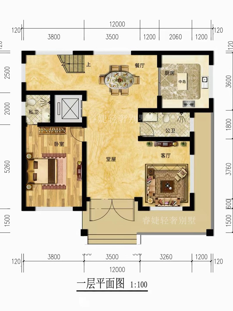 新農(nóng)村建設中現(xiàn)代風別墅代表(圖3)